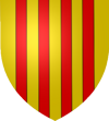 D'or à quatre pals de gueules