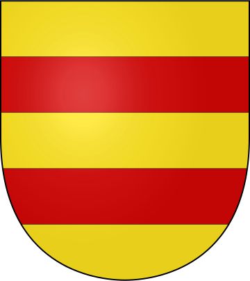 D'or  deux fasces de gueules.