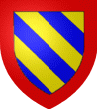 Bands d'or et d'azur de 6 pices  la bordure de gueules